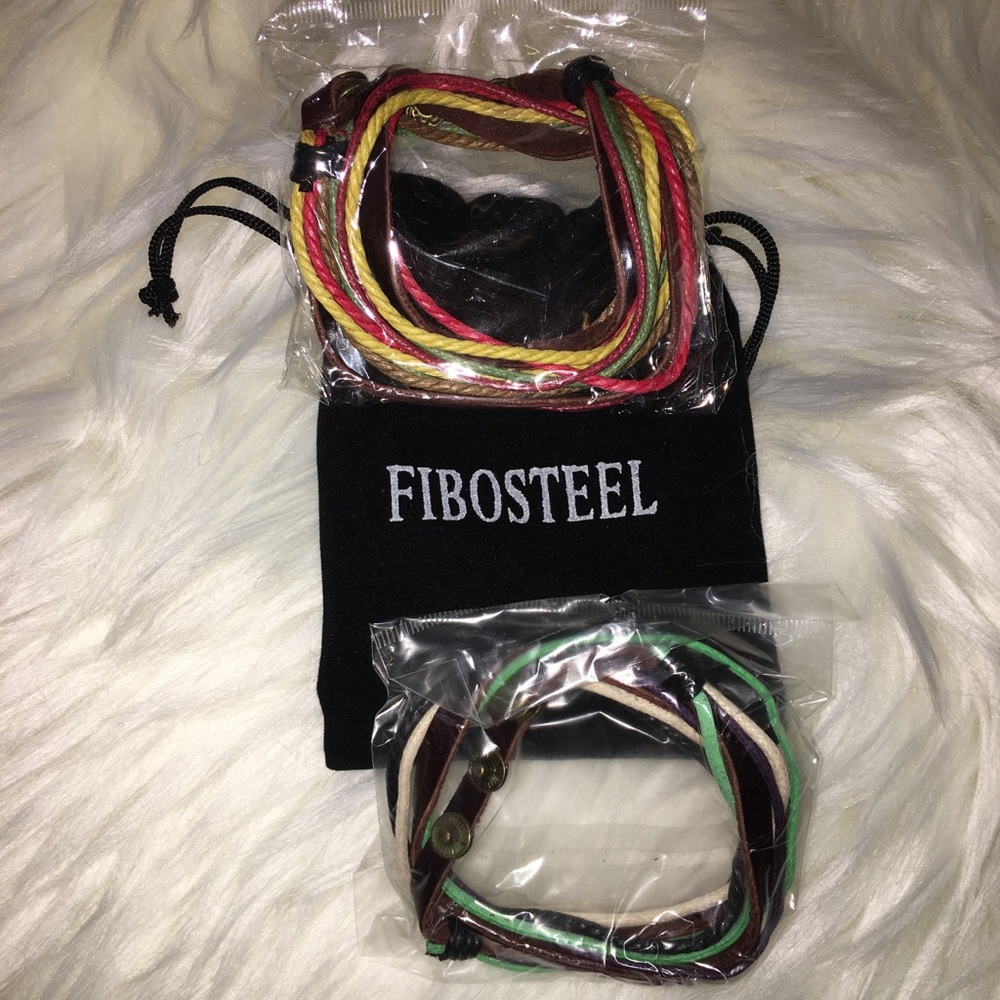 NWT!!! Men's 2 Pc Adjustable Bracelet Set